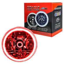 Load image into Gallery viewer, Oracle Pre-Installed Lights 5.75 IN. Sealed Beam - Red Halo-Headlights-ORACLE Lighting