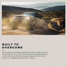 Load image into Gallery viewer, BFGoodrich All-Terrain KO3 37x12.50R18 tire tread view 1