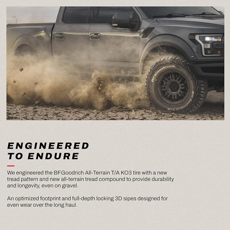 BFGoodrich All-Terrain KO3 37x12.50R18 tire tread view 2