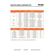 Load image into Gallery viewer, Method BH-H24125-BZ Beadlock Hardware Kit 5/16 18x1.25 in 24 Piece, Detail View 2