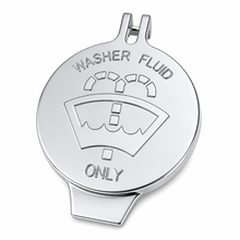Load image into Gallery viewer, Billet Tech Mopar engine bay washer fluid cap for Charger Challenger Durango and Grand Cherokee
