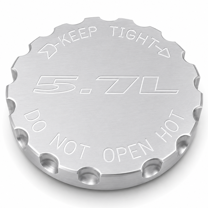 Billet Technology 300111 Hellcat supercharger coolant cap, 5.7L engraved option