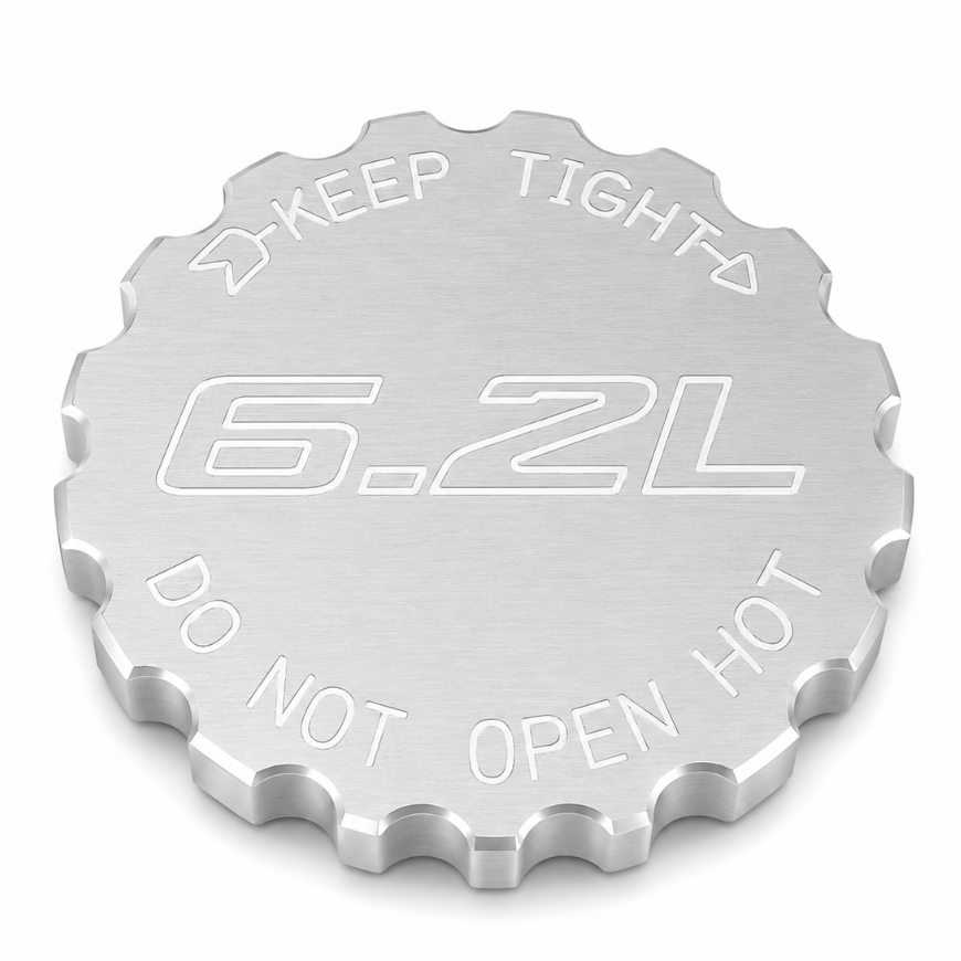 Billet Technology 300111 Hellcat supercharger coolant cap, 6.2L Hellcat engraved option