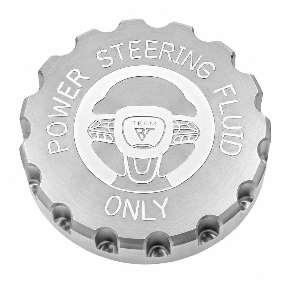 Billet Technology 30017 billet aluminum power steering cap, Deluxe Edition finish, for 2005-2010 Charger, 300, Magnum, Challenger, Chrysler 200 and Grand Cherokee SRT8