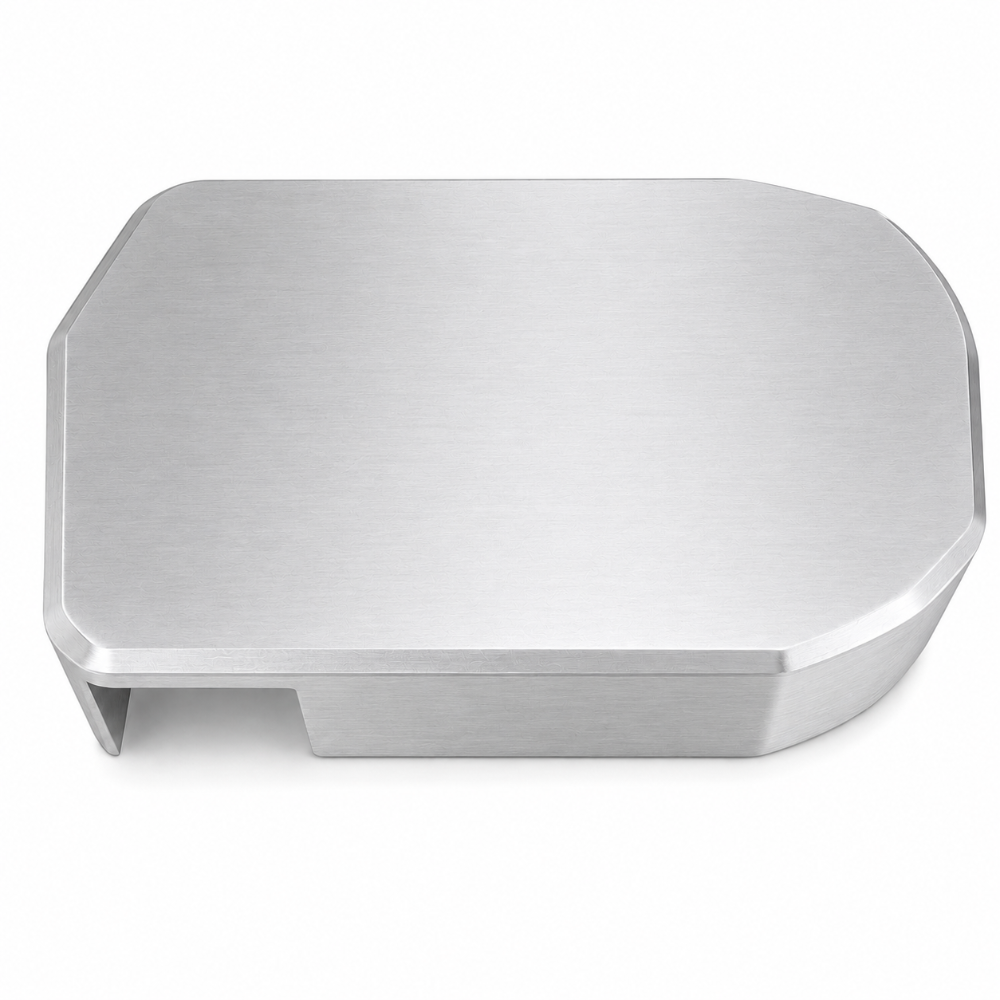 Billet Technology 300205 bypass valve cover for Dodge Hellcat, Demon, and Jeep Trackhawk in satin aluminum