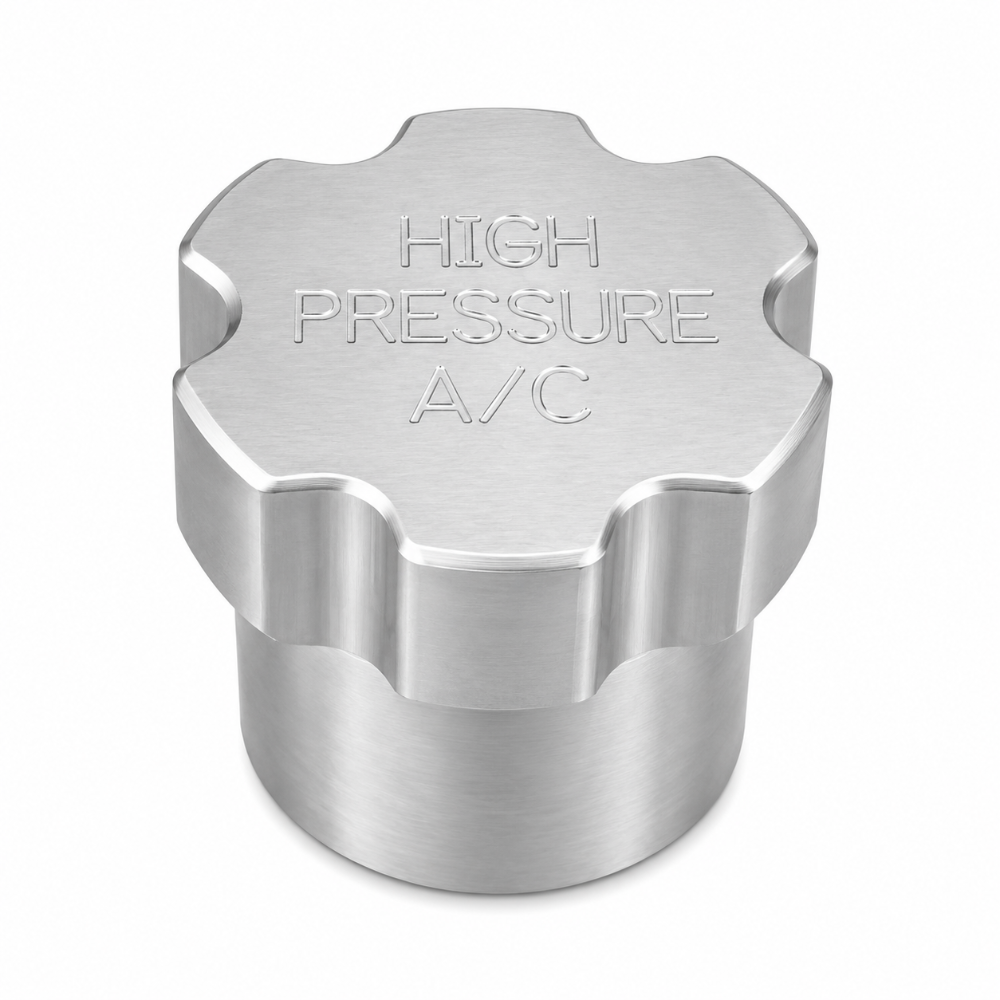 Billet Technology 30028 high pressure A/C port cap cover