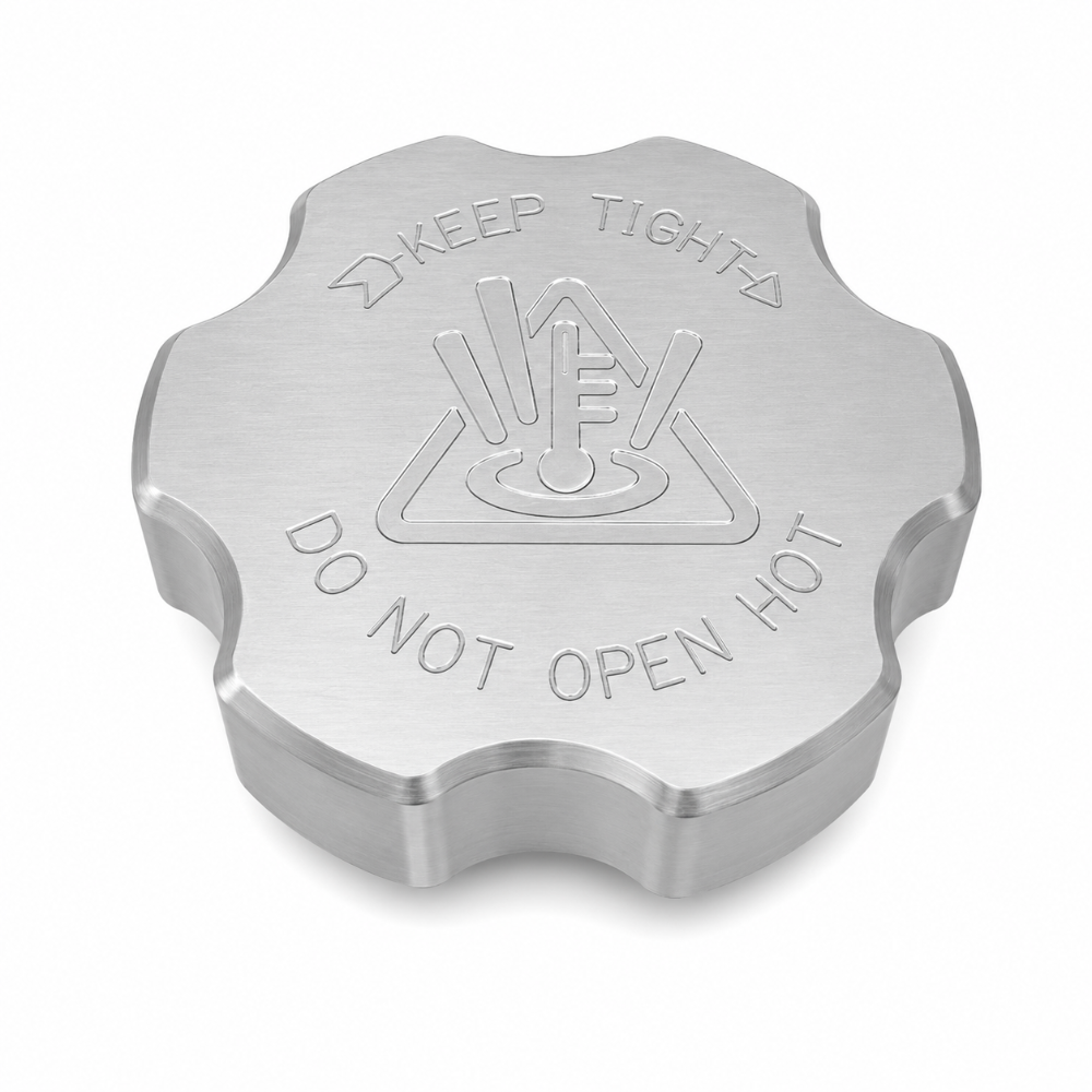 Billet Technology 6.2L engraved supercharger coolant cap for Jeep Grand Cherokee Trackhawk supercharged HEMI engine