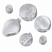 Load image into Gallery viewer, Billet Technology 6400-01 6-piece billet aluminum engine cap cover kit for 2021-2023 Ford Bronco 2.3L and 2.7L EcoBoost