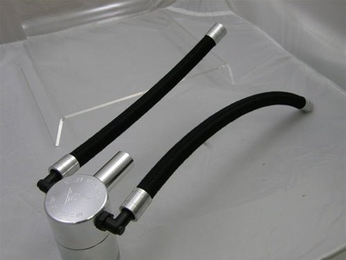 Billet Technology Catch Can Black Braided Line Kit For 6.1L Jeep - Black Ops Auto Works