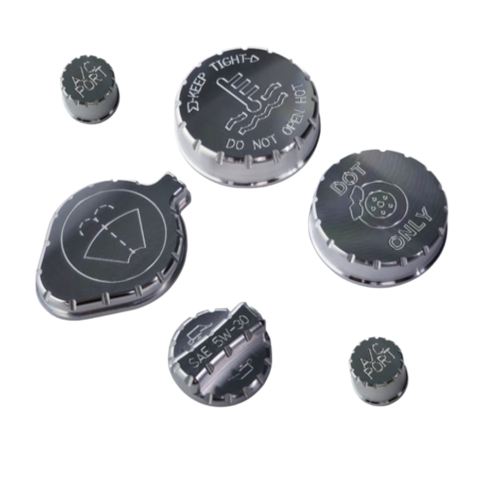 21-23 Ford Bronco 2.3 / 2.7 Engine Cap Cover Packge 6pc Kit - Black Ops Auto Works