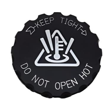 Billet Radiator Cap Cover Chrysler Dodge Jeep Ram - Black Ops Auto Works