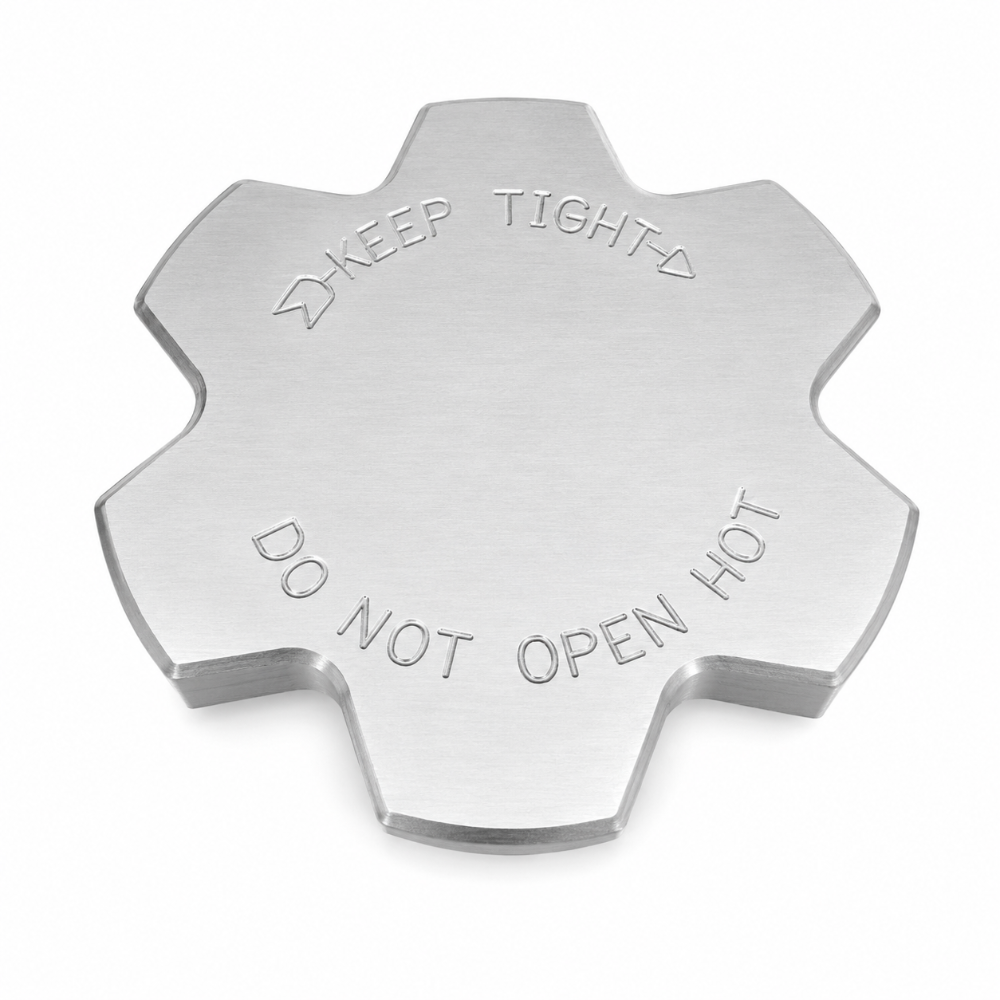 Billet Technology Sigma Series radiator cap cover, OEM Replica finish