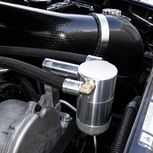 Load image into Gallery viewer, Billet Technology Signature Series oil catch can installed on Dodge Charger Challenger Chrysler 300
