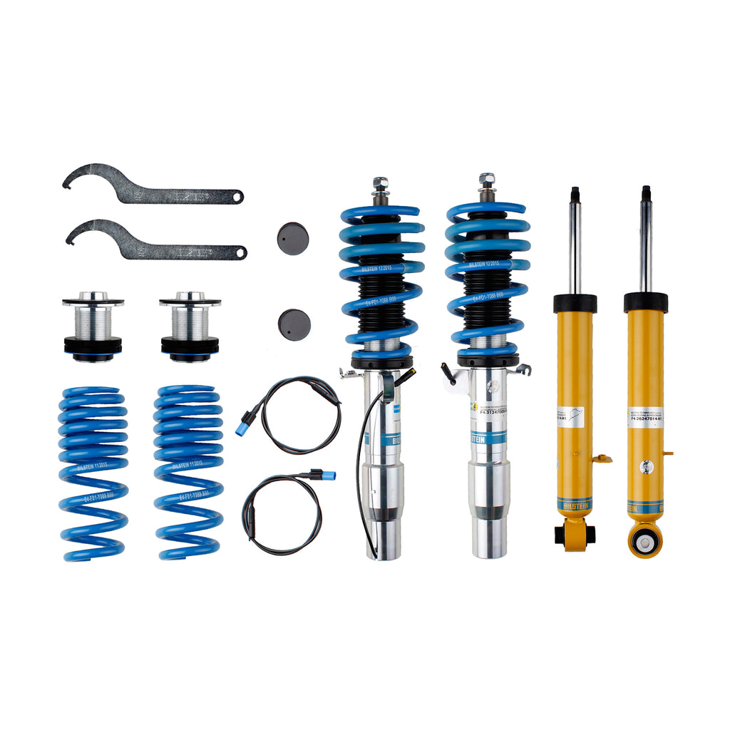 -Bilstein B16 (DampTronic) 2015-2018 BMW M3/M4 F80/F82 Front & Rear Performance Suspension System-Coilovers-Bilstein