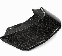 Load image into Gallery viewer, Forged carbon version of the roof scoop inlet showing the marbled chopped fiber pattern at an angle