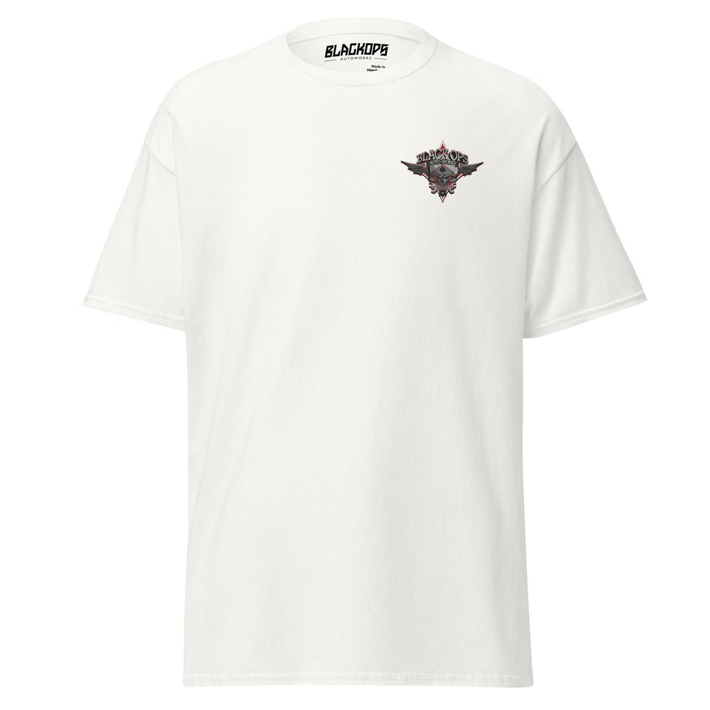 Black Ops Unisex Classic T Embroidered Front DTG Rear - Black Ops Auto Works 7191_11571