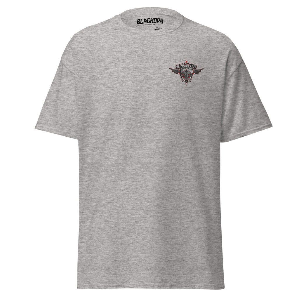 Black Ops Unisex Classic T Embroidered Front DTG Rear - Black Ops Auto Works 7191_11571