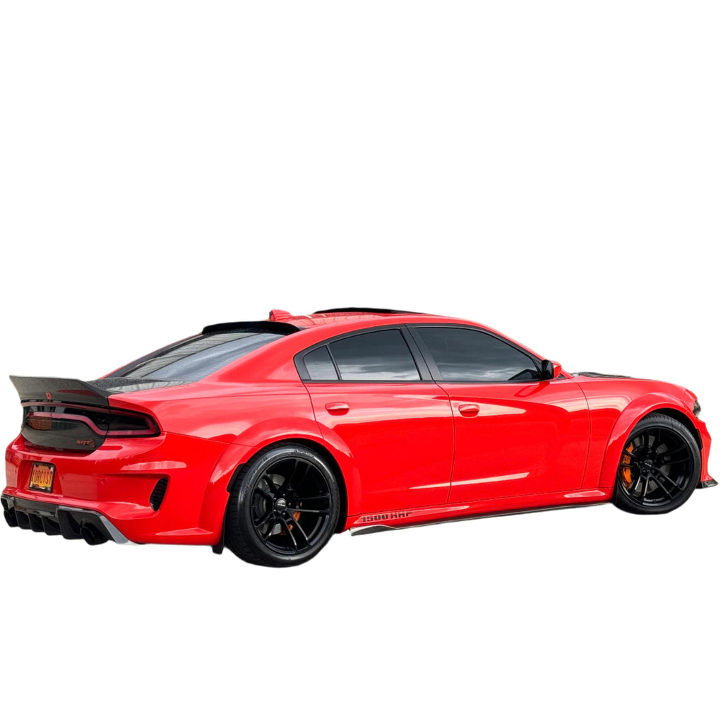 Black Ops Auto Works Carbon Fiber Side Skirts - 2019-2023 Dodge Charger Widebody - Black Ops Auto Works W-SS21DOCH-WC