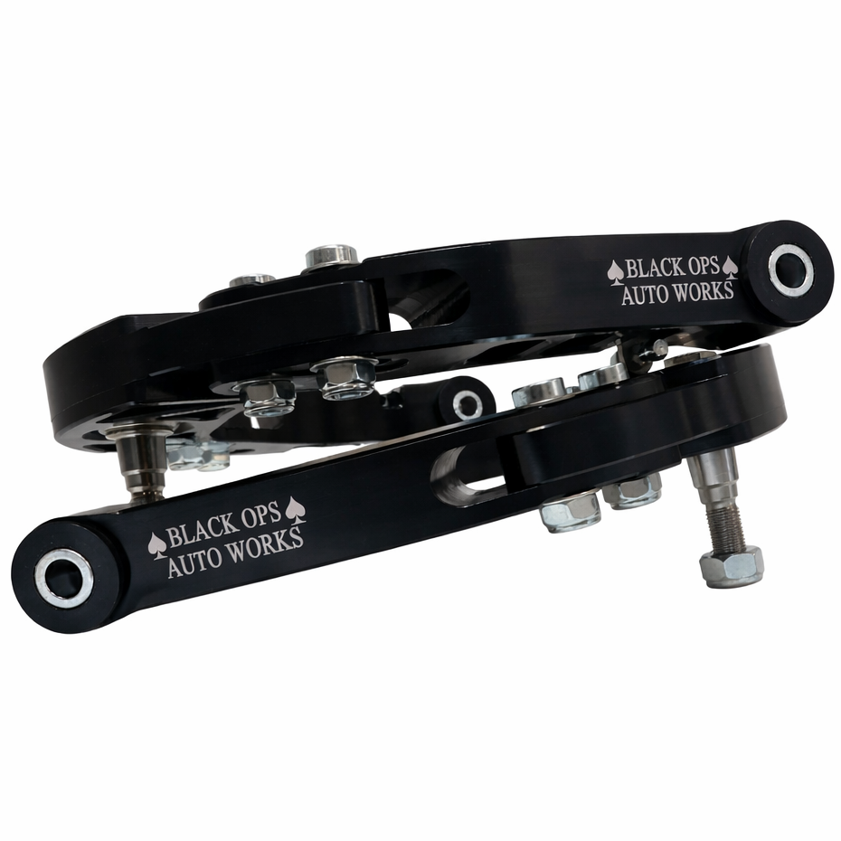 CNC machined billet aluminum Black Ops front upper control arms for Jeep Grand Cherokee