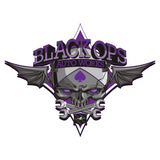 Black Ops Flyer Logo Purple
