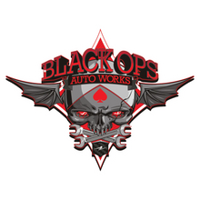 Load image into Gallery viewer, Black Ops Flyer Logo: Red - Black Ops Auto Works
