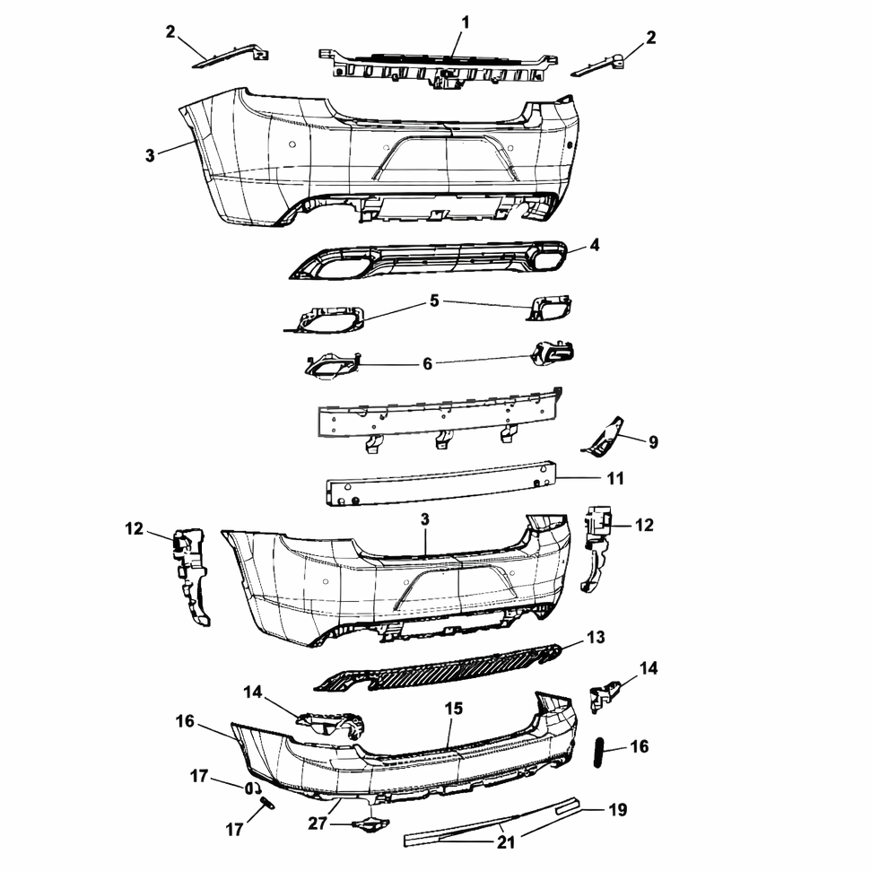Black Ops diffuser showing OEM schematics 