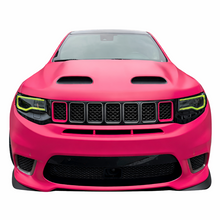 Load image into Gallery viewer, Carbon fiber Redeye hood installed on Jeep Grand Cherokee WK2