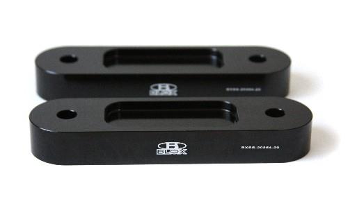 BLOX Honda S2000 Racing Front 20mm Thick Spacer Bump Steer Kit - Black (Lowered 1in and more) BLOX Racing BLOBXSS-20354-20-BK