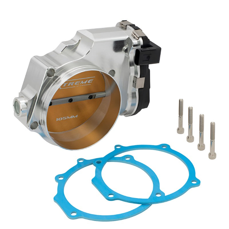 BLOX Racing 2015+ Dodge Hellcat / Jeep Trackhawk 6.2L 105mm Electronic Billet Throttle Body - Silver - Black Ops Auto Works