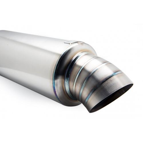 BLOX Racing 3 inch Universal Street Muffler - Turndown Tip BLOX Racing BLOBXEX-00108