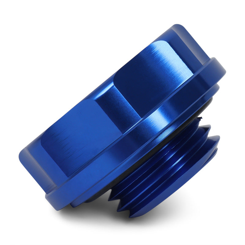BLOX Racing Billet Honda Oil Cap - Blue-Oil Caps-BLOX Racing