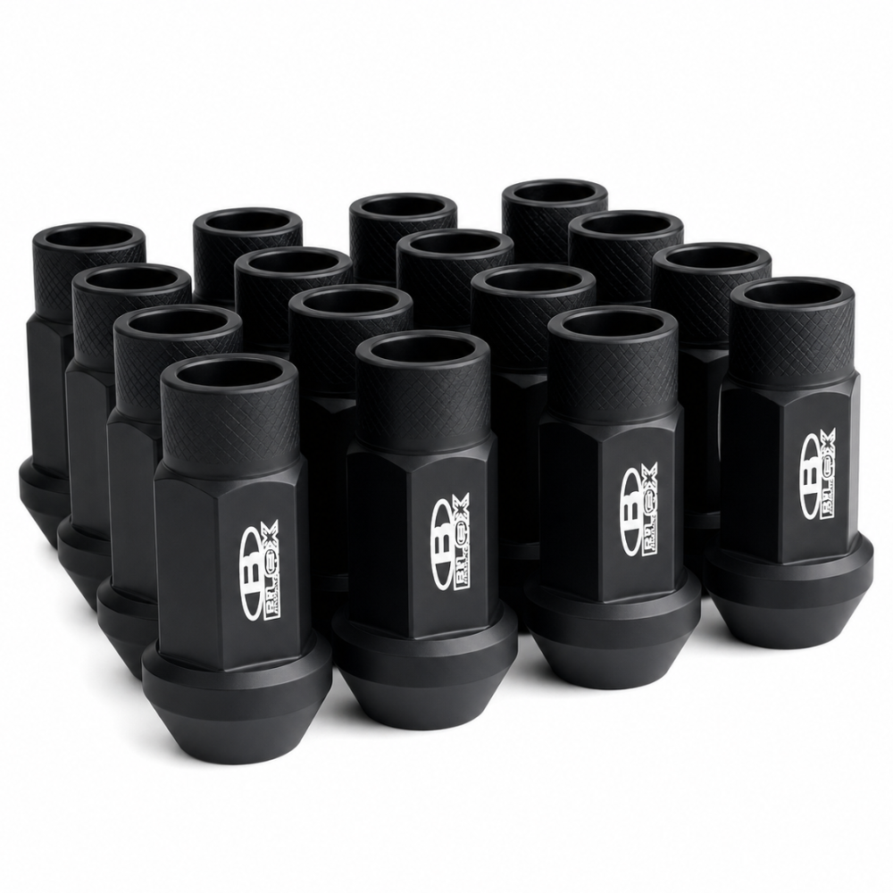 BLOX Racing black forged lug nuts 12x1.25mm set of 20