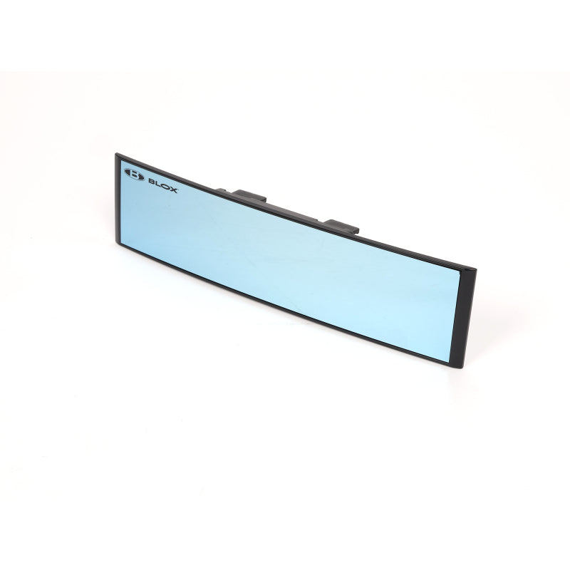 BLOX Racing 290mm Convex Mirror Black Frame Blue Tint - BLOX Racing BXAC-02011