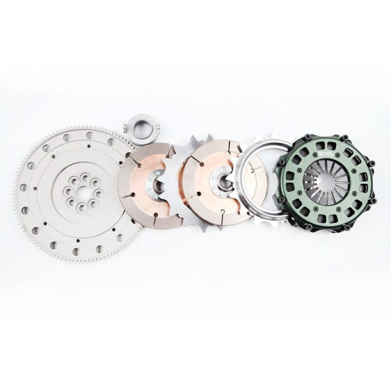 BLOX Racing Honda D-Series Twin Disc Clutch 7.25in Sprung by Edel for BLOX Racing - BLOX Racing BXFL-10225