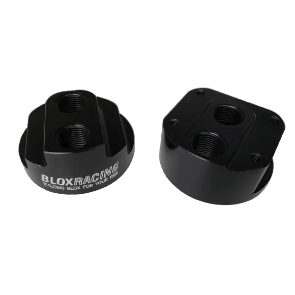 BLOX Racing Remote Oil Filter Relocation Kit - Black - BLOX Racing BXGA-00115-BK