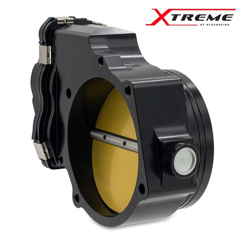 BLOX Racing 2015+ Dodge Hellcat / Jeep Trackhawk 6.2L 105mm Electronic Billet Throttle Body - Bla - BLOX Racing BXIM-00255-BK