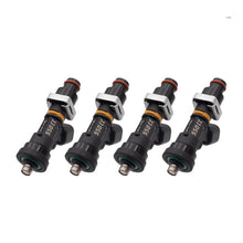 Load image into Gallery viewer, BLOX Racing Eco-Fi Street Injectors 550cc/min w/1/2in Adapter Honda B/D/H Series (Set of 4) - Black Ops Auto Works