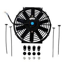 Load image into Gallery viewer, BLOX Racing BLOX Racing Electric Slim Fan - 12in 120W - Straight Blade Black - V2