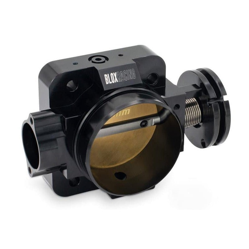 BLOBXIM-00205-BK-V2-BLOX Racing Honda B/D/H/F Series Engines 76mm Black Billet Throttle Body V2-Throttle Bodies-BLOX Racing