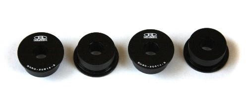 BLOX Racing Honda S2000 Steering Rack Rigid Bushing Kit - Black BLOX Racing BLOBXSS-20614-BK