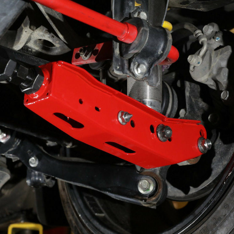 BLOX Racing Rear Lower Control Arms - Red (2013+ Subaru BRZ/Toyota 86 / 2008+ Subaru WRX/STI) - Black Ops Auto Works