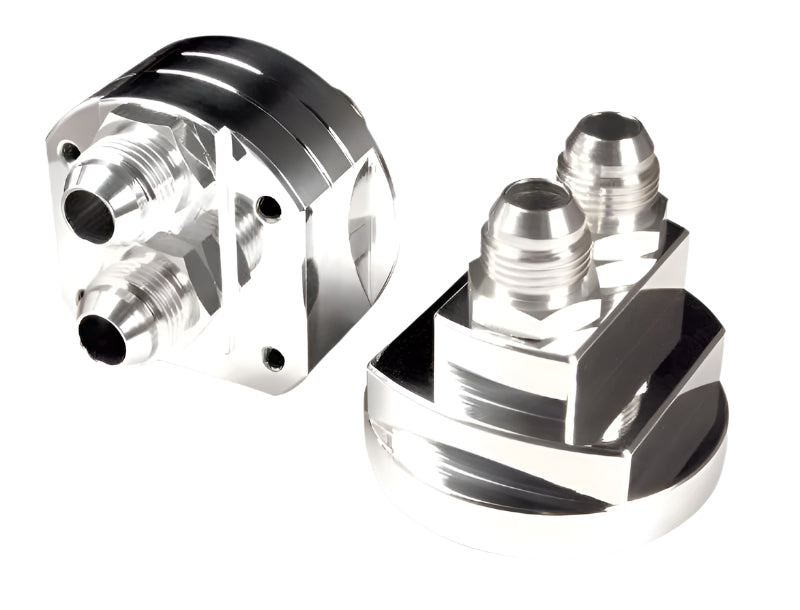 BLOX Racing Remote Oil Filter Relocation Kit - Polished - Black Ops Auto Works