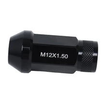 Load image into Gallery viewer, Black forged lug nut close up