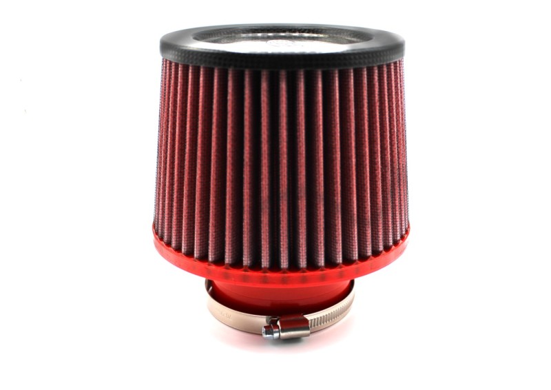 BMC Single Air Universal Conical Filter w/Carbon Top - 76mm Inlet / 110mm H - Black Ops Auto Works