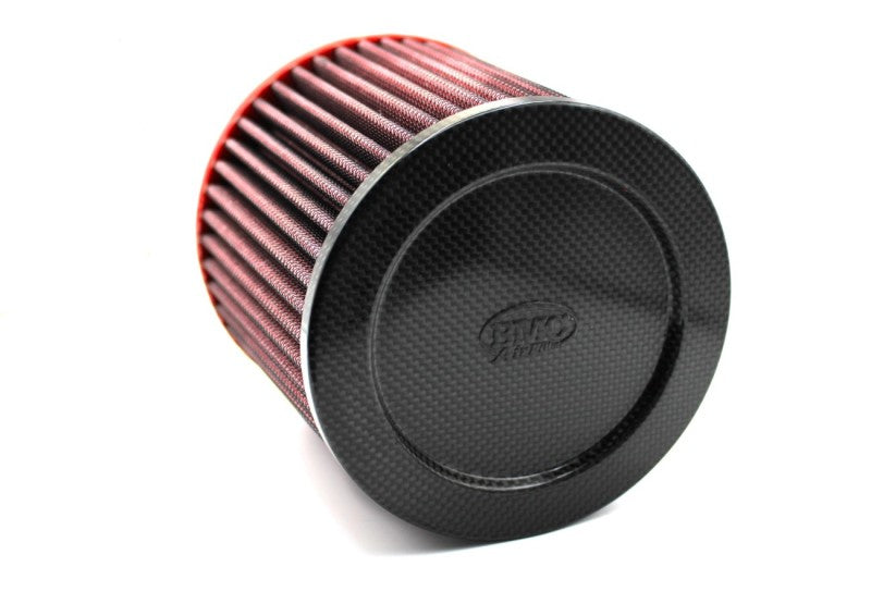 BMC Single Air Universal Conical Filter w/Carbon Top - 76mm Inlet / 140mm H - Black Ops Auto Works