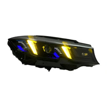 Load image into Gallery viewer, BMW G20 Complete Snake Eyes Style CSL Yellow/White LED Headlights (2019 - 2022 Non - BayOptiks -SNAKE-EYES-CSL-LED-SHADOWLINE