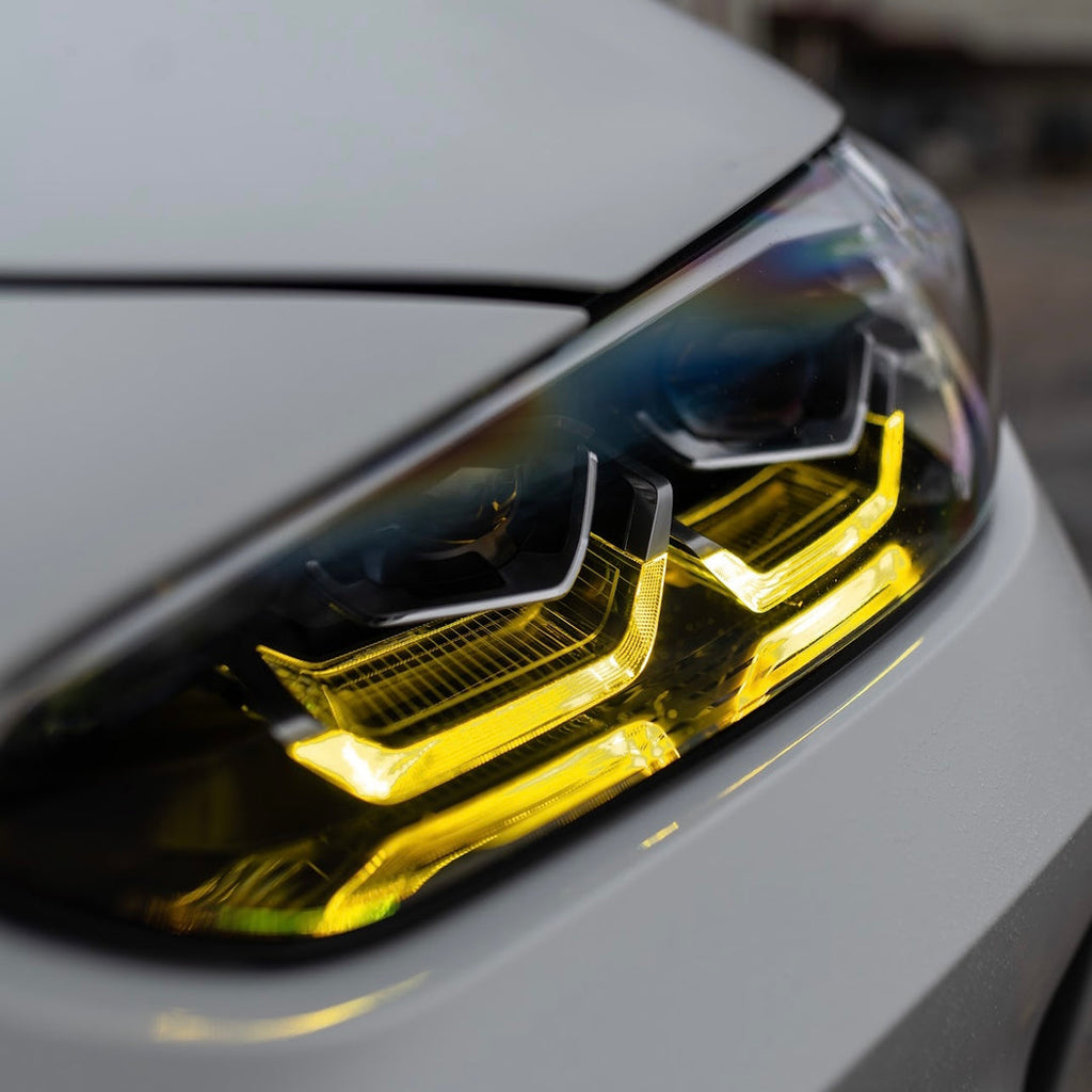 BMW M3 M4 4 Series 2021-Present CSL Yellow Headlight DRL Module Upgrade - Black Ops Auto Works