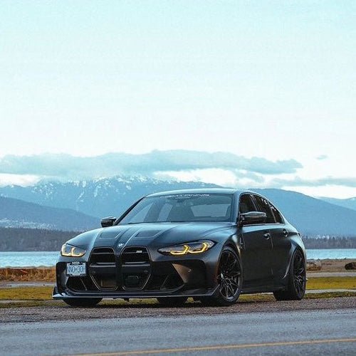 2021-Present BMW M3 M4 M CSL Style Carbon Fiber Front Lip Splitter - Black Ops Auto Works