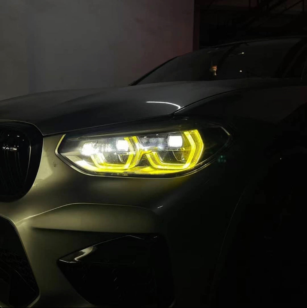 BMW X3M X4M X3 2018-22 CSL Yellow Headlight DRL Module Upgrade - Black Ops Auto Works