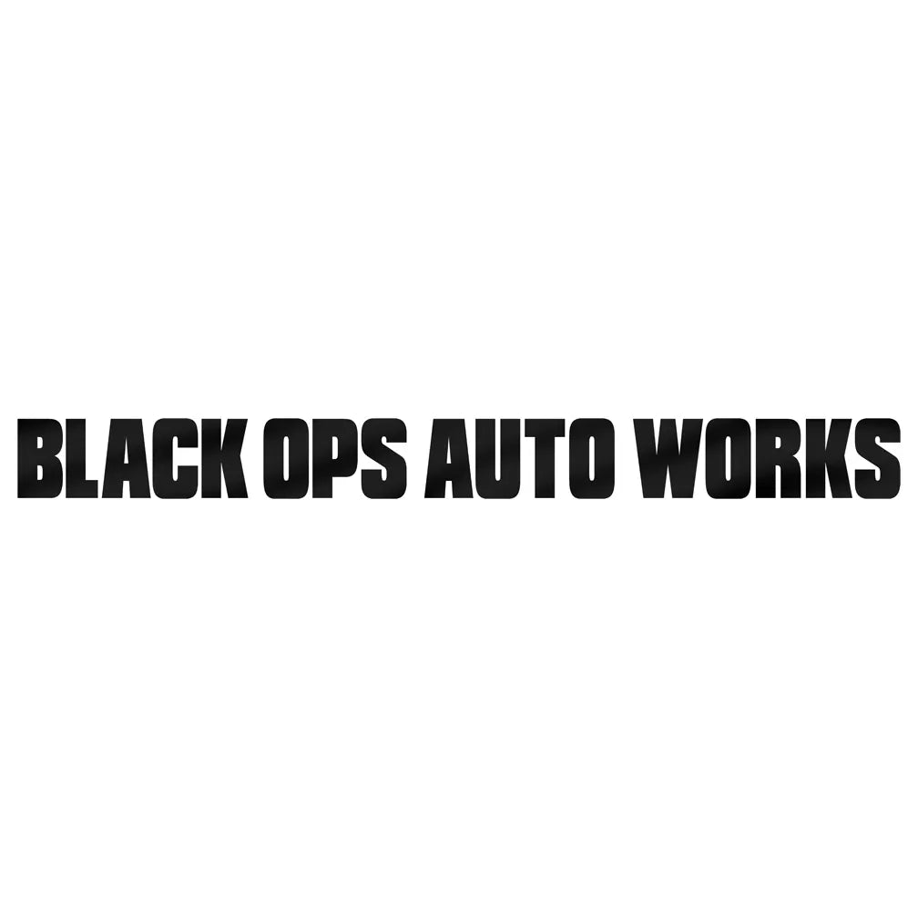 BOAW Windshield Banner: Black - Black Ops Auto Works